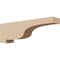 Ekena Millwork 3"W x 18"D x 6"H Thin Newport Rough Cedar Woodgrain TimberThane Corbel, Primed Tan CORUR03X18X06NEWRCPR - alternate 1